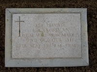 Struma Military Cemetery - Crossman, Frank Richard